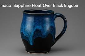 Amaco Sapphire Float Over Black Engobe – Stunning Ceramic Glaze Effects